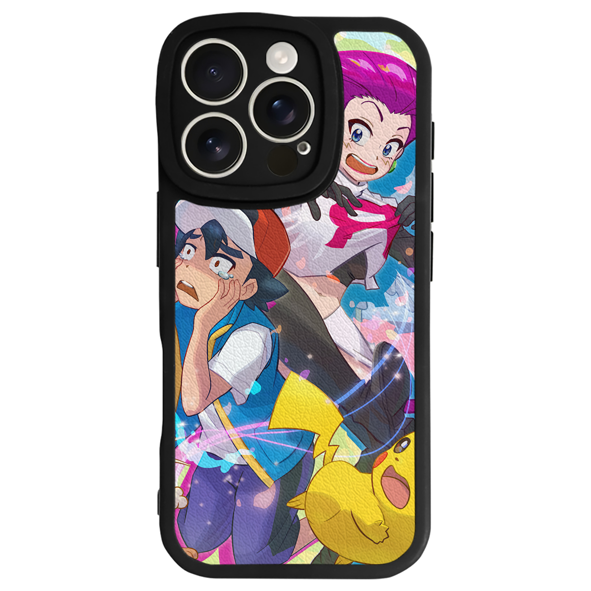 （画像用） ポケットモンスター Pokémon 【iPhone 16シリーズ対応】シリコンスマホケース（レザー調） 材質：シリコン
